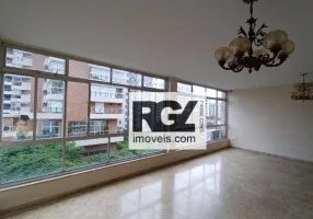Foto 1 de Apartamento com 3 Quartos para alugar, 198m² em Embaré, Santos