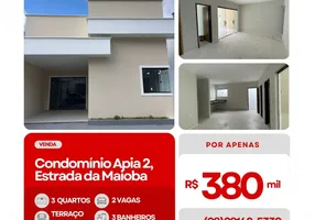 Foto 1 de Casa de Condomínio com 3 Quartos à venda, 100m² em Forquilha, São Luís