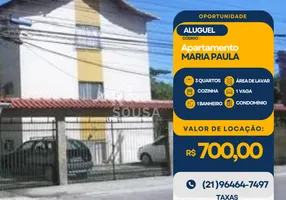 Foto 1 de Apartamento com 3 Quartos para alugar, 70m² em Maria Paula, São Gonçalo