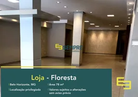 Foto 1 de Ponto Comercial para alugar, 78m² em Floresta, Belo Horizonte