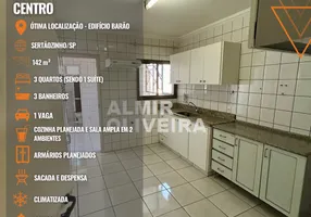 Foto 1 de Apartamento com 3 Quartos à venda, 142m² em Centro, Sertãozinho
