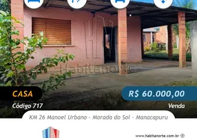 Foto 1 de Casa com 2 Quartos à venda, 200m² em Morada do Sol, Manacapuru