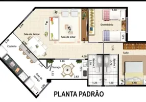 Foto 1 de Apartamento com 2 Quartos à venda, 82m² em Esplanada, Embu das Artes
