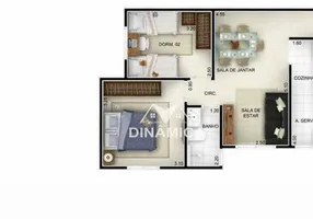 Foto 1 de Apartamento com 2 Quartos à venda, 50m² em Jardim Santa Candida, Monte Mor