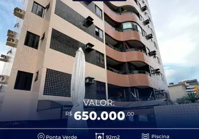 Foto 1 de Apartamento com 4 Quartos à venda, 92m² em Ponta Verde, Maceió