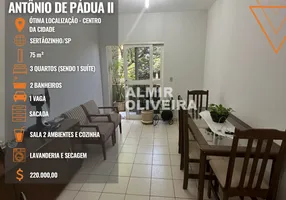 Foto 1 de Apartamento com 3 Quartos à venda, 75m² em Centro, Sertãozinho