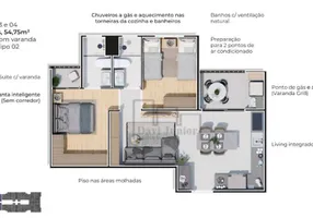 Foto 1 de Apartamento com 2 Quartos à venda, 55m² em Jardim Sao Carlos, Sorocaba