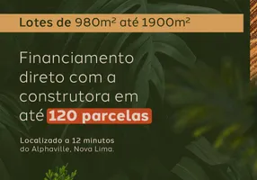 Foto 1 de Lote/Terreno à venda, 1068m² em Retiro do Chale Piedade do Paraopeba, Brumadinho