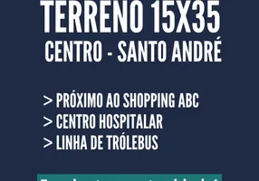 Foto 1 de Lote/Terreno à venda, 525m² em Centro, Santo André