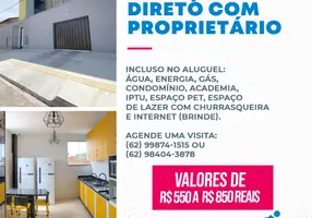 Foto 1 de Kitnet com 1 Quarto para alugar, 35m² em Setor Sol Nascente, Goiânia