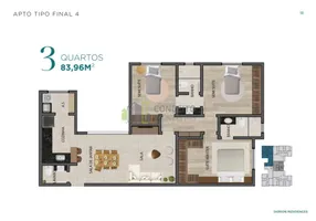 Foto 1 de Apartamento com 3 Quartos à venda, 84m² em Palmares, Belo Horizonte