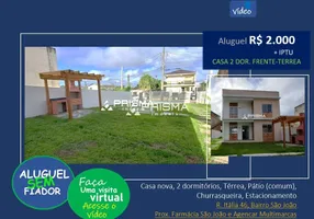 Foto 1 de Casa com 2 Quartos para alugar, 120m² em São João, Santa Maria