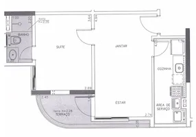 Foto 1 de Apartamento com 1 Quarto para alugar, 42m² em Higienópolis, São Paulo