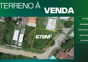 Foto 1 de Lote/Terreno à venda, 678m² em Caminho de Buzios, Cabo Frio