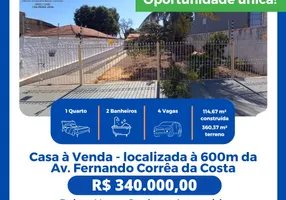 Foto 1 de Casa com 1 Quarto à venda, 114m² em Coxipó da Ponte, Cuiabá