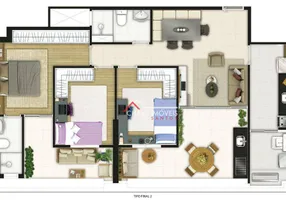 Foto 1 de Apartamento com 2 Quartos à venda, 69m² em Boqueirão, Santos