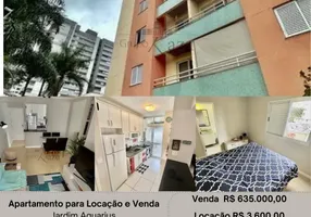 Foto 1 de Apartamento com 2 Quartos para venda ou aluguel, 60m² em Parque Residencial Aquarius, São José dos Campos