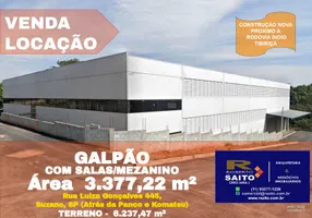 Foto 1 de Galpão/Depósito/Armazém para venda ou aluguel, 3370m² em Jardim Janina, Suzano