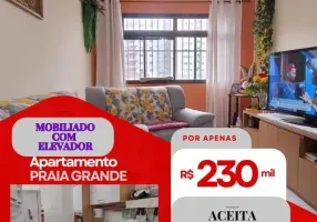 Foto 1 de Apartamento com 1 Quarto à venda, 46m² em Aviação, Praia Grande