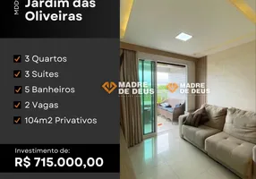 Foto 1 de Apartamento com 3 Quartos à venda, 104m² em Jardim das Oliveiras, Fortaleza