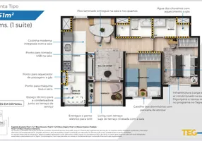 Foto 1 de Apartamento com 2 Quartos à venda, 51m² em Chácara Santo Antônio Zona Leste, São Paulo