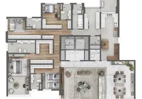 Foto 1 de Apartamento com 4 Quartos à venda, 280m² em Moema, São Paulo