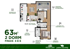 Foto 1 de Apartamento com 3 Quartos à venda, 60m² em Condominio Residencial Colinas do Paratehy, São José dos Campos