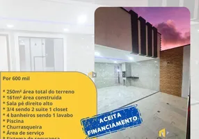 Foto 1 de Casa com 3 Quartos à venda, 161m² em Zona de Expansão - Robalo, Aracaju