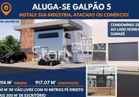 Foto 1 de Galpão/Depósito/Armazém para alugar, 917m² em Jardim Dulce, Sumaré