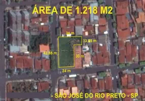 Foto 1 de Lote/Terreno à venda, 1218m² em Vila Angelica, São José do Rio Preto