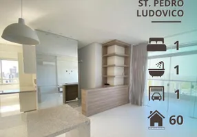 Foto 1 de Flat com 1 Quarto para alugar, 60m² em Setor Pedro Ludovico, Goiânia