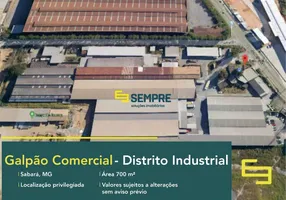 Foto 1 de Galpão/Depósito/Armazém para alugar, 700m² em Distrito Industrial Simão da Cunha, Sabará
