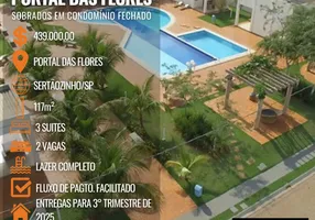 Foto 1 de Casa de Condomínio com 3 Quartos à venda, 117m² em Portal das Flores, Sertãozinho