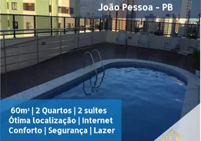 Foto 1 de Flat com 2 Quartos para alugar, 60m² em Manaíra, João Pessoa