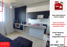 Foto 1 de Apartamento com 2 Quartos à venda, 46m² em Parque das Cachoeiras, Valparaíso de Goiás