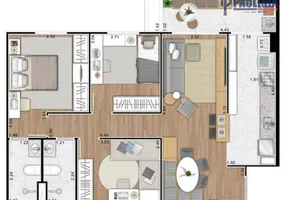 Foto 1 de Apartamento com 3 Quartos à venda, 80m² em Balneario Tropical, Paulínia