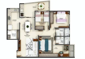 Foto 1 de Apartamento com 2 Quartos à venda, 72m² em Santa Mônica, Uberlândia