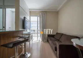 Foto 1 de Apartamento com 1 Quarto para venda ou aluguel, 41m² em Brooklin, São Paulo