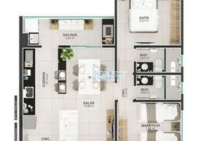 Foto 1 de Apartamento com 2 Quartos à venda, 60m² em Tubalina, Uberlândia