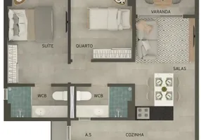 Foto 1 de Apartamento com 2 Quartos à venda, 56m² em Bancários, João Pessoa