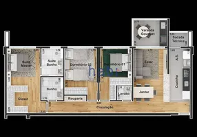 Foto 1 de Apartamento com 3 Quartos à venda, 95m² em Alem Ponte, Sorocaba