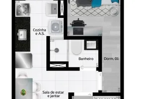 Foto 1 de Apartamento com 2 Quartos à venda, 34m² em Vila Santa Teresa Zona Leste, São Paulo