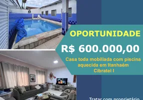 Foto 1 de Casa com 3 Quartos à venda, 270m² em Cibratel, Itanhaém