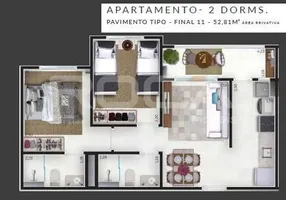 Foto 1 de Apartamento com 2 Quartos à venda, 52m² em Santa Martha, Ribeirão Preto