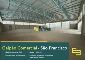 Foto 1 de Galpão/Depósito/Armazém para alugar, 1650m² em São Francisco, Belo Horizonte