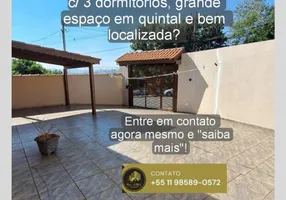 Foto 1 de Casa com 3 Quartos à venda, 113m² em Núcleo Habitacional Padre Aldo Bolini, Bragança Paulista