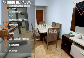 Foto 1 de Apartamento com 3 Quartos à venda, 79m² em Centro, Sertãozinho