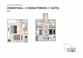 Foto 1 de Cobertura com 2 Quartos à venda, 95m² em Trindade, Florianópolis