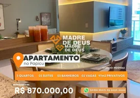 Foto 1 de Apartamento com 3 Quartos à venda, 98m² em Papicu, Fortaleza