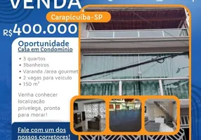 Foto 1 de Casa com 3 Quartos à venda, 150m² em Vila Quintino, Carapicuíba